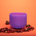 thumbnail image 4 of TOPFUND Purple B Note Crystal Singing Bowl Crown Chakra 6 inch with Sponge Padded Bundle Bag and Singing Bowl Rubber Mallet and Suede Striker for Sound Healing Meditation, 4 of 7