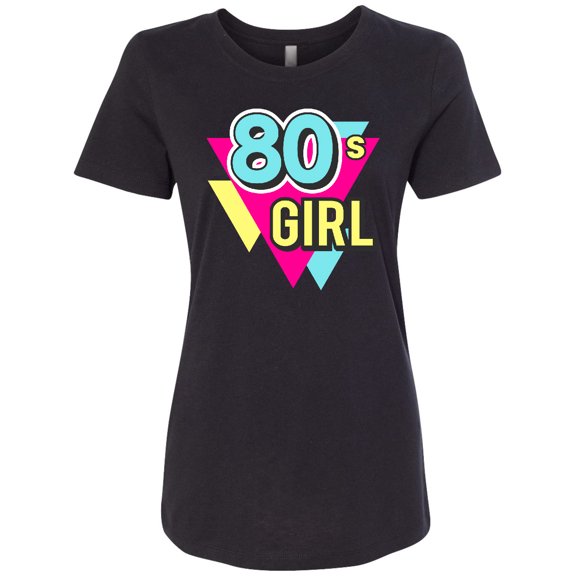 Inktastic Vibrant Colors 80s Girl Women's T-Shirt