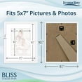 thumbnail image 2 of Icona Bay 8x10 White Picture Frames W/ 5x7 Mat, 5 PK, Bliss Tabletop Frames, 2 of 7