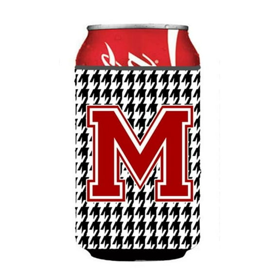 Monogram - Houndstooth Can or Bottle  Hugger Initial M