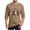 Khaki top 4, variant on LWITHSZG Men's Halloween Graphic T-shirts Fall Long Sleeve Festival Tops Big and Tall Fashion Crew Neck Basic Tees Layering Top 4X-Large