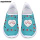 thumbnail image 1 of doginthehole Zapatos de verano para mujer, zapatillas planas de malla con estampado de frecuencia cardíaca para mujer, zapatillas ligeras informales para caminar para mujer, 1 of 5