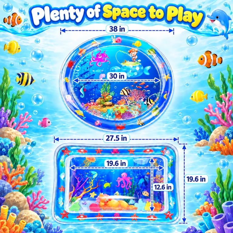 Wonderstone 2-Pack Water Play Mats, 30" & 40" Round photo 7
