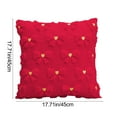 thumbnail image 3 of dajkiuy Valentine's Day Bowknot Throw Pillow Cover, 18 x 18 Inch Soft Plush Jacquard Pillowcases Cushion Covers for Bedroom Sofa Holiday Festivals Home Decor, 3 of 6