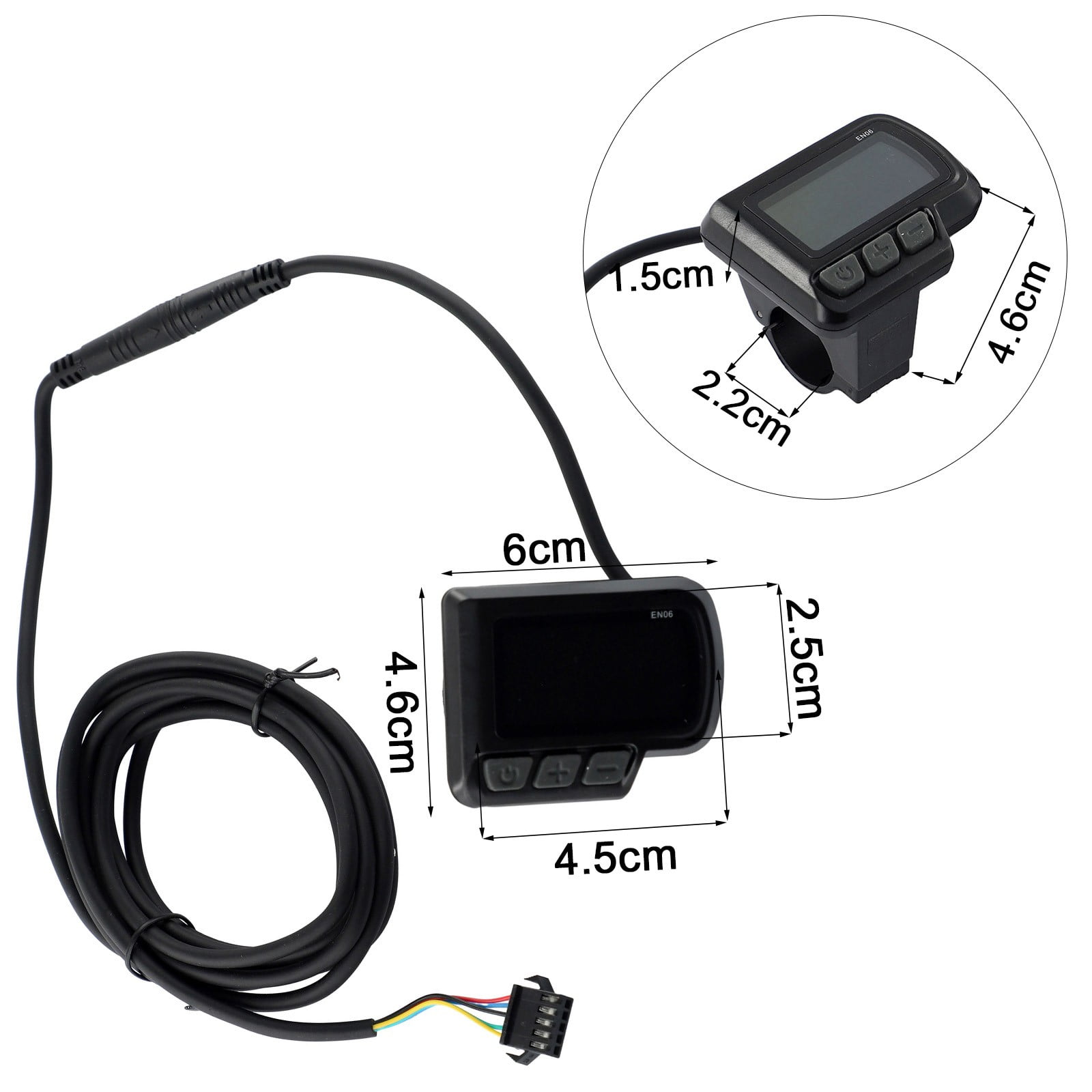 Vélo électrique e-bike 24V/36V/48V 810 contrôleur d'affichage LED panneau en plastique vélo électrique LED Instrument d'affichage de batterie  18