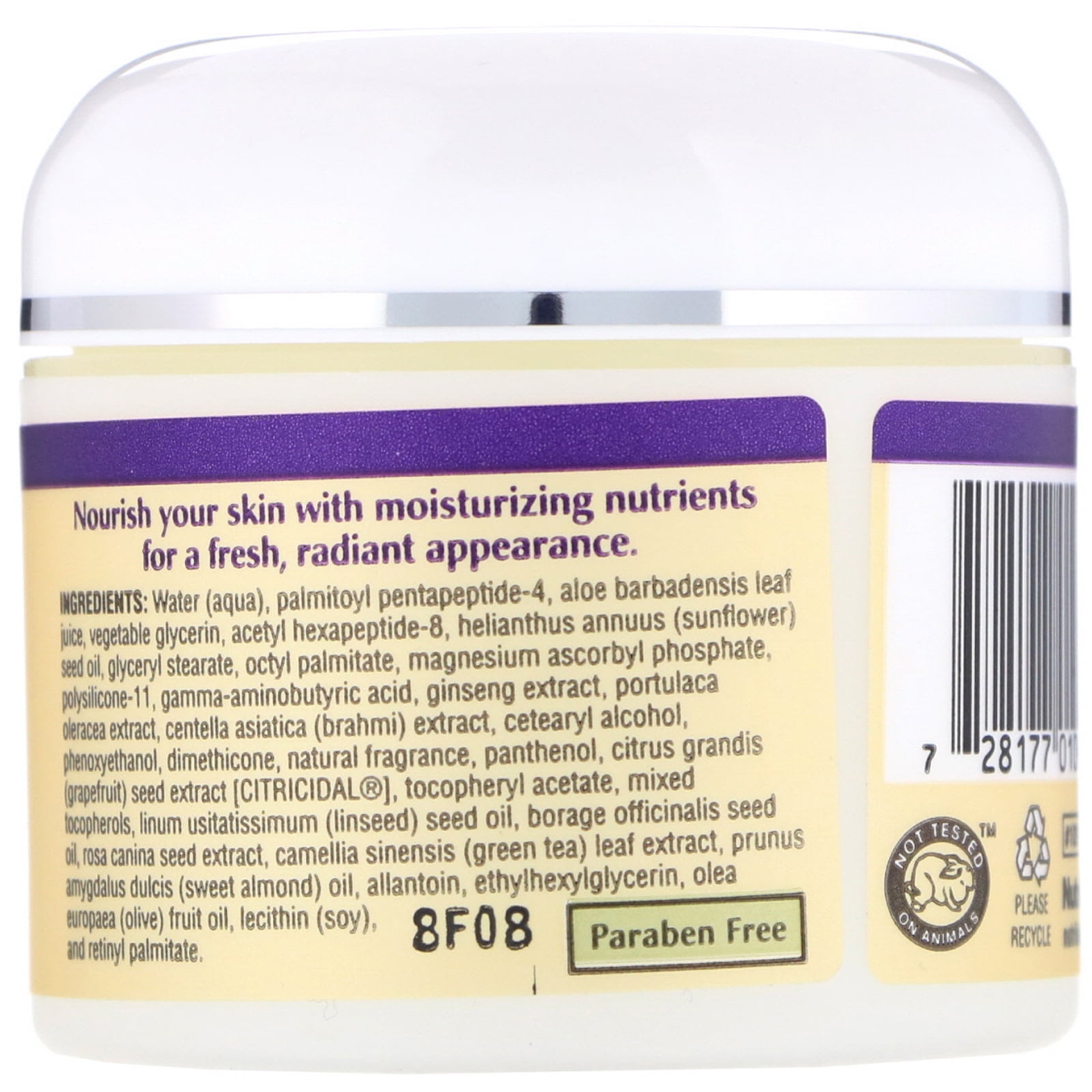 nutribiotic peptide face cream