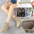 thumbnail image 5 of Women's Work Waterproof Hiking Combat Boots Lace up Low Heel Booties Ankle Boots, 5 of 7