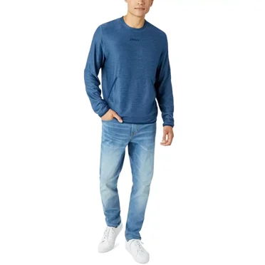 Dkny Men’s Crewneck Sweater, Navy, X-Large