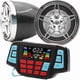 thumbnail image 1 of wonima11 UTV ATV Bluetooth Amplifier Sound System Hand-free Speakers FM USB Audio System Stereo 2.5 Inch Speakers 12V Motorcycle Waterproof Audio FM Radio Stereo Speaker For iPhone/iPod/MP3 Skull …, 1 of 1