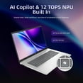 thumbnail image 4 of HP 17-inch Touchscreen Business Laptop - Intel Ultra 7 255U, HD+ Display, Backlit KB, Secure Privacy Camera, Win 11 Pro, 64GB DDR5, 2TB SSD, 4 of 8