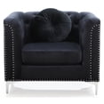thumbnail image 4 of Glory Furniture Pompano Velvet Chair in Black, 4 of 8