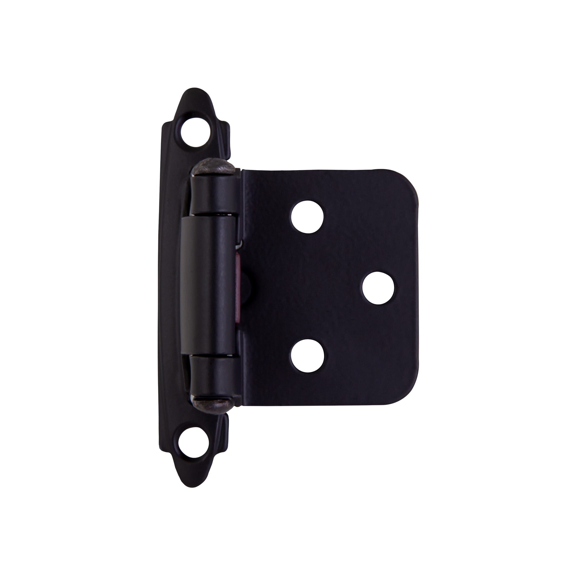 Design House Steel Semi-Concealed Overlay Hinges for Kitchen Cabinets, 20-Pack