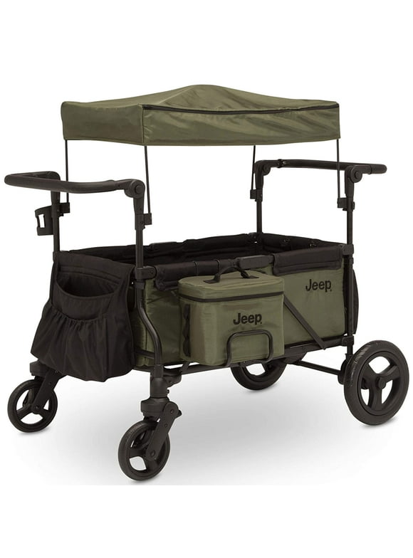 Jeep Deluxe Wrangler Wagon Stroller with Cooler Bag and Parent Organizer by Delta Children Unisex
