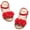 Bc207-red, variant on Toddler Girls Sandals Soft Rubber Flats Summer Baby flower girl Shoes