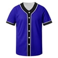 thumbnail image 4 of WPPGONE Kids Boys Athletic Button Down Shirt V Neck Short Sleeve Active Top Classic Baseball Style Mesh Fabric Breathable Sportswear Team Practice Playwear Casual Jersey Apparel, 4 of 6