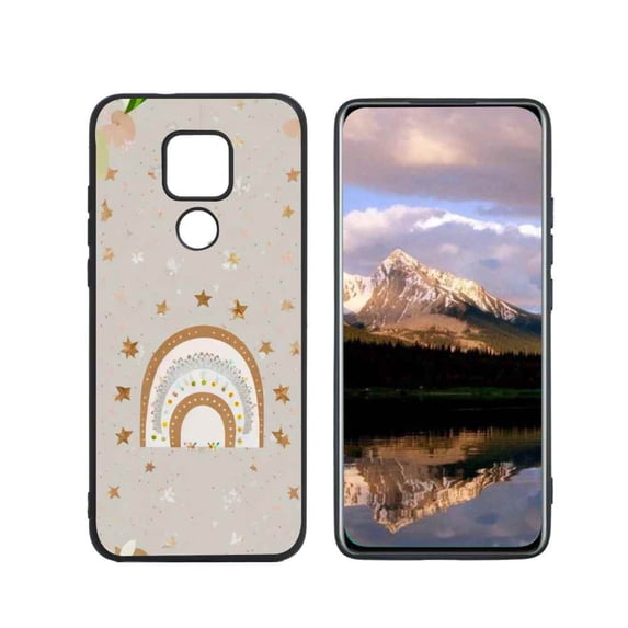 Boho-rainbow-6 Phone Case, Degined for Moto G Play 2021 Case Men Women, Flexible Silicone Shockproof Case for Moto G Play 2021
