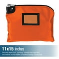 thumbnail image 3 of BankSupplies Laminated Nylon Locking Deposit Bag | Orange| 15W x 11H | 2 Keys, 3 of 6