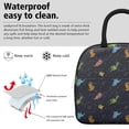thumbnail image 3 of Womens DarkBlue Dinosaurs in Space Pattern Lunch Box for Work,Insulated Lunch Bag for Women,Loncheras Para Mujer,Leakproof Adult Lunch Bag for Work,Beach,Travel,Picnic,Camping, 3 of 7