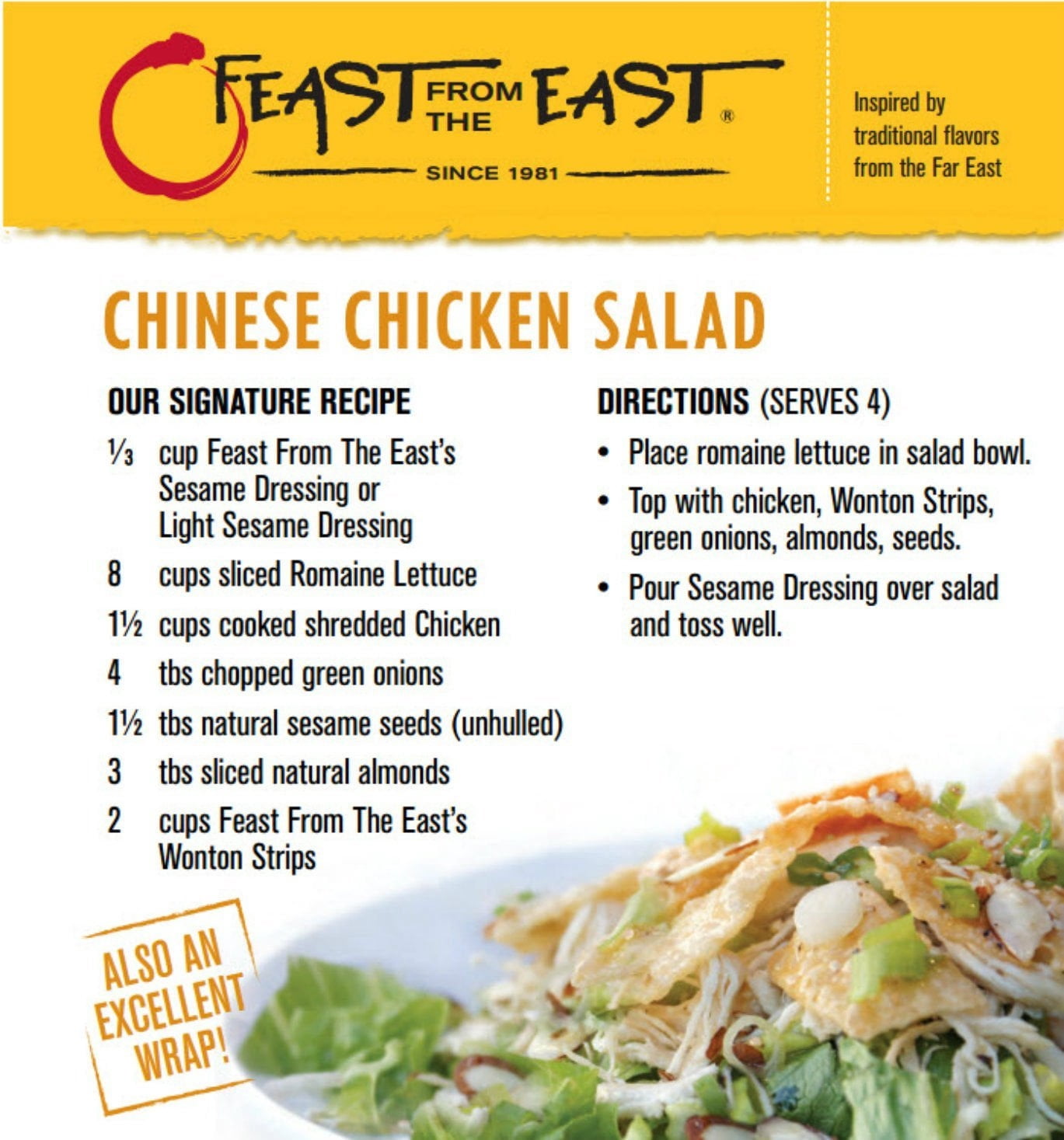 Feast From The East Sesame Dressing - Original - Gluten-Free - All-Natural - 32 Fl Oz