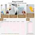 thumbnail image 6 of Farmhouse Pink White Striped Window Privacy Film, Modern Stripes Static Cling UV Sun Blocking Heat Control Window Tint Day and Night, Non-Adhesive Reusable One Way Windows Privacy Cover 17.7''x78.7'', 6 of 7