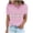 #336-Pink, variant on Womens Easter Print T-Shirt, Short Sleeve Round Neck Blouse with Floral Prints, Soft Casual Top for Spring Festival and Daily Wear