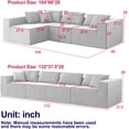 thumbnail image 2 of Green Corduroy Modular Sectional Sofa Set | Suitable for Multiple Rooms, Easy to Move and Combine, 2 of 5