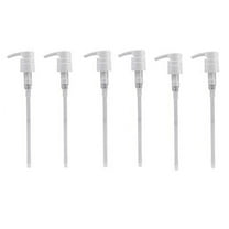 White Dispenser Pump for Lotion, Soap, Shampoo and Conditioner 1 Liter or 32 oz Containers - 6 Pack