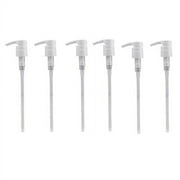 White Dispenser Pump for Lotion, Soap, Shampoo and Conditioner 1 Liter or 32 oz Containers - 6 Pack