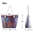 thumbnail image 3 of Large Beach Bags Totes for Women Vacation Waterproof Sandproof Packable Girls Canvas Beach Tote Bag with Zipper Pockets For Swim Pool Gym Hiking Picnic Travel Weekend Accessorie Bride Handbag Gifts, 3 of 6