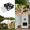 thumbnail image 2 of 4Pcs Adjustable Firewood Storage Rack Heavy Duty Lumber Organizers Holder For Indoor Outdoor Use Space Saving, 2 of 8