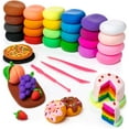 thumbnail image 1 of Fuebueo Air Dry Clay kit for Kids 36 Colors Super Light Magic Clay, Non-Sticky, DIY Modeling Clay for Boys & Girls, Ideal Art Crafts Gift for Kids and Adults, 1 of 9