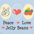 thumbnail image 2 of CafePress - Peace Love Jelly Beans Infant Bodysuit - Baby Light Bodysuit, Size Newborn - 24 Months, 2 of 4