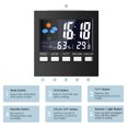 thumbnail image 1 of Electric Desktop Clock Alarm Colorful LCD LCD calendar Screen Sound Control Backlight Digital Clock Date Time Calendar Desk Watch, 1 of 7