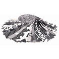 thumbnail image 4 of Soimoi 40Pcs Geometric Print Precut Fabrics Strips Roll Up 1.5 inches Cotton Jelly Rolls For Quilting - White & Black, 4 of 9