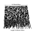 thumbnail image 2 of Jiibva Leopard Tassels Scarf Lady Oversized Long Soft Warm Wrap Shawl Windproof Winter Neck Warmer Animal Print Scarves for Women, 2 of 7