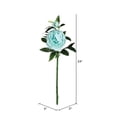 thumbnail image 2 of Vickerman 24" Contemporary Plastic Artificial Peony Bush in Blue, 2 of 2
