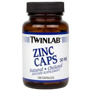 Twinlab Zinc Caps, 30 mg, 100 Capsules