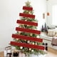 thumbnail image 5 of Cintas Cinta roja navideña de 2 m con diseño de árbol de Navidad para envolver regalos y decorar en Navidad (1 unidad) Rkxzt, 5 of 9