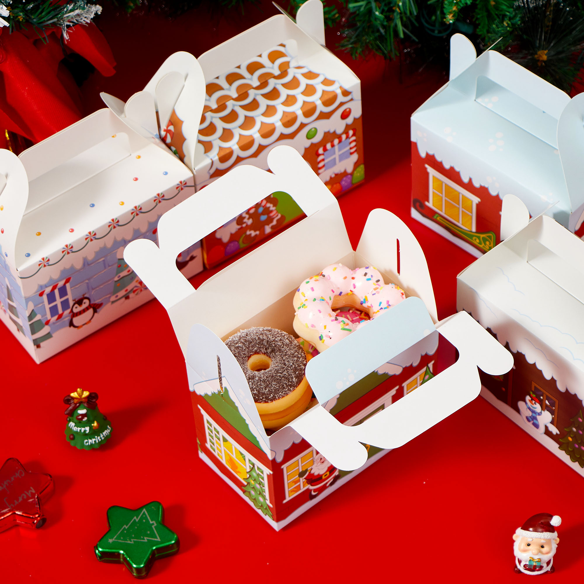 Joyfy 24-Piece 3D Christmas House Treat Boxes photo 4