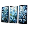 thumbnail image 3 of Designart "pasture Of Forgetmenots Flowers III" Floral & Botanical Framed Wall Art Set Of 3 - Blue Meadow Frame Gallery Wall Set For Home Decor, 3 of 6