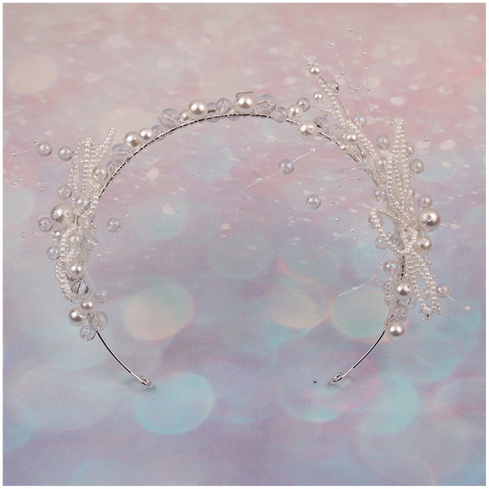 bridal headpiece and earrings