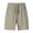 Khaki, variant on Men's Nylon Ice Silk Breathable Outdoor Casual Sports Five Quarter Pants - Lightweight Summer Shorts with Zipper Pockets