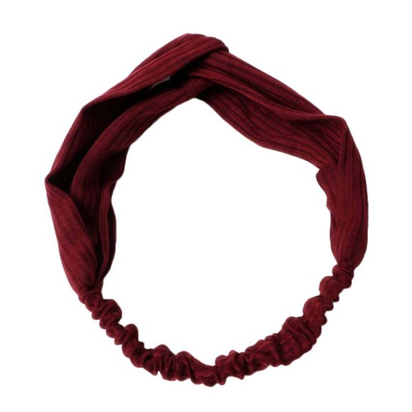 Women Knot Turban Elastic Hairbands Cute stripe headdress Headbands Accessories Solid Stripe Head Wrap Headdress
