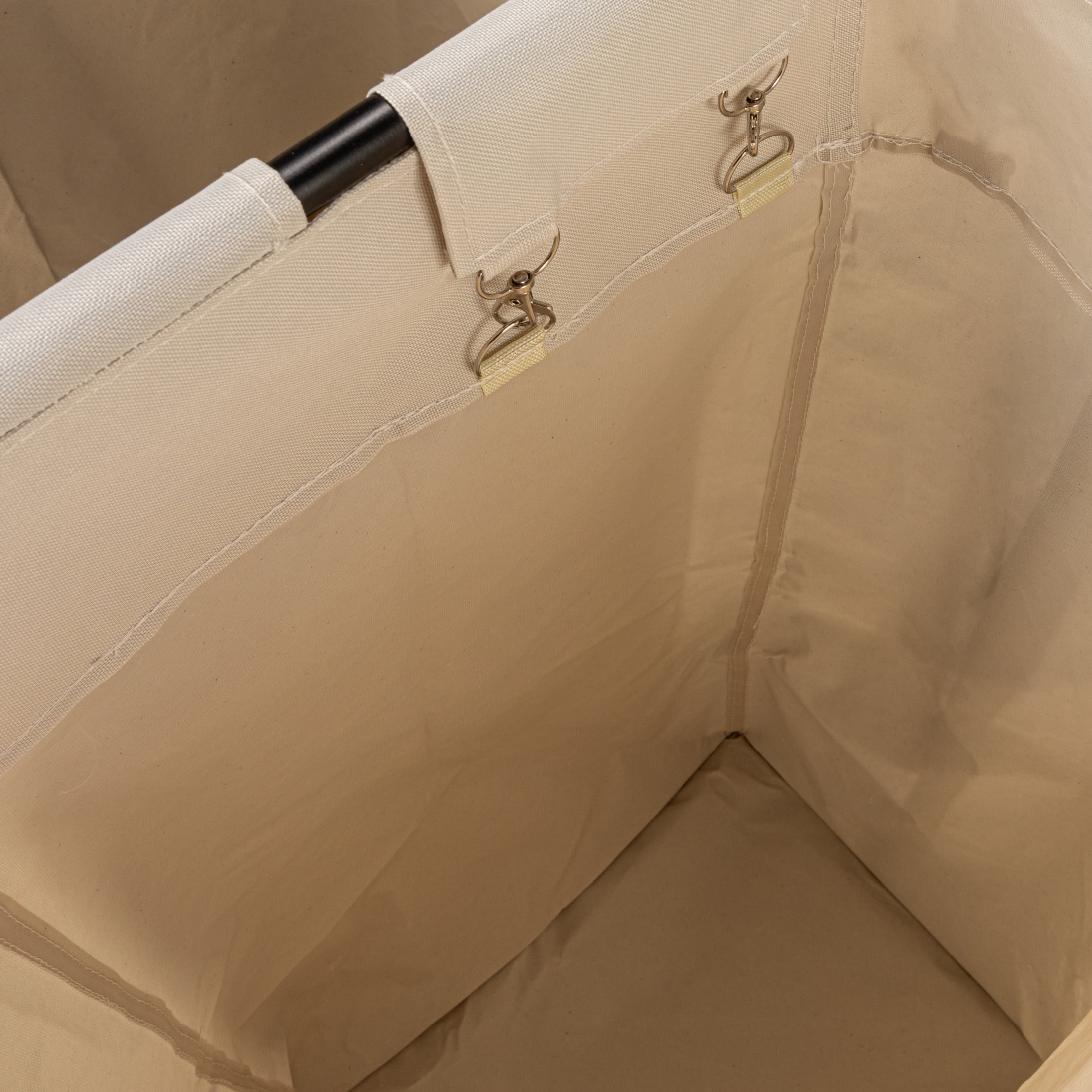 Household Essentials 2-bag Rolling Laundry Sorter, Natural