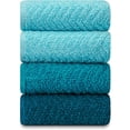 thumbnail image 2 of DecorRack 4 Large Kitchen Towels, 100% Cotton, 15 x 25 inches, Turquoise (4 Pack), 2 of 5