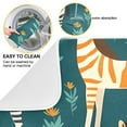 thumbnail image 2 of Zebra in Leaves Dish Drying Mat Dish Drainer Rack Mats Water Absorbent Non-Slip Easy Clean Heat Resistant for Kitchen Counter, 2 of 8