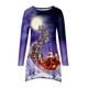 thumbnail image 4 of Tops Para Mujer Blusa de Navidad Camisas de Manga Larga Camiseta Casual Con Estampado de Cuello Redondo de Moda de Otoño Odeerbi ODB169911, 4 of 5