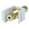thumbnail image 2 of Monoprice Modular RCA Keystone Jack With White Center White 106550, 2 of 2