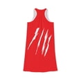 thumbnail image 2 of Effete Feline Claw Marks Scratch Women Racerback Dress (AOP), 2 of 6