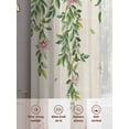 thumbnail image 6 of Easter Rabbits Sheer Curtains 45 Inch Length 2 Panels for Living Room, Cute Bunny Eggs Flowers Botanical Spring Beige Voile Kitchen Curtain Set, Luxury Privacy Drapes Window Treatment for Bedroom, 6 of 7